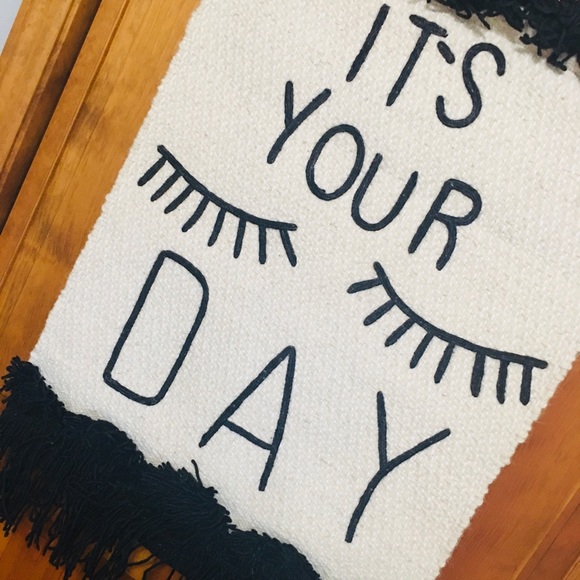 Emily & Meritt “It's Your Day” Tapestry Wall Banner! - Picture 4 of 4
